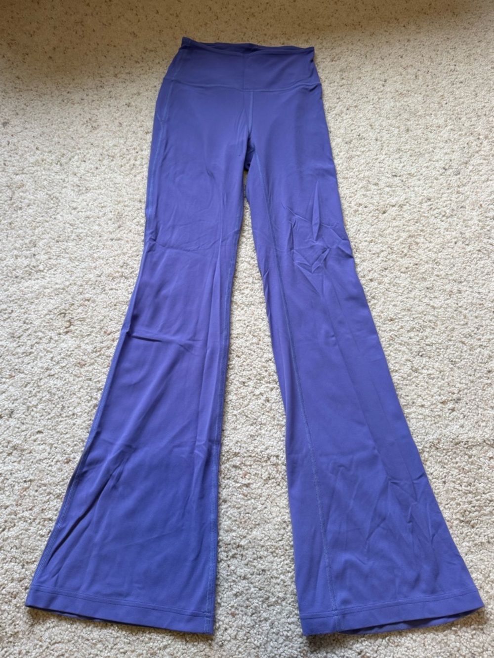 lululemon athletica Groove Purple Flare-Leg Yoga Pants - 4